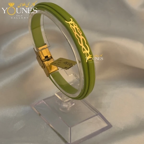 دستبند طلا زنانه چرم قلب